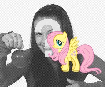 effetto foto fluttershy per incollare come un adesivo nelle foto