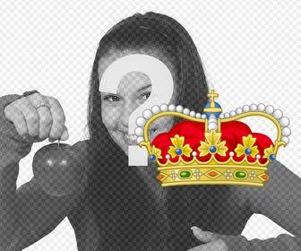 royal queen corona per incollare le vostre foto come