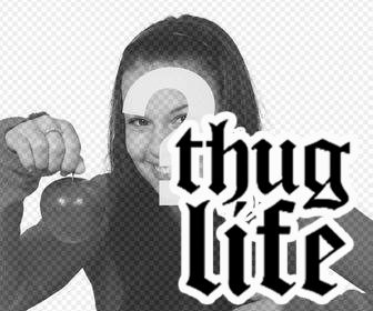 essere virale questo adesivo di thug life per incollare sulle tue foto