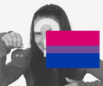 bandiera della bisessualita per incollare in foto come un adesivo in linea