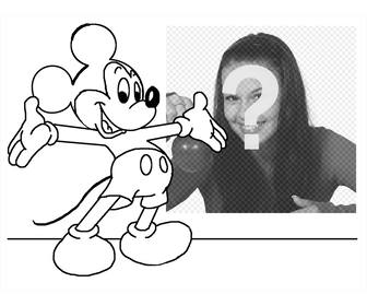 carica tua foto e dipingere topolino questo effetto foto effetto