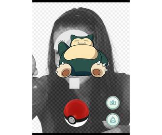 foto effetto di pokemon go snorlax per modificare tua foto