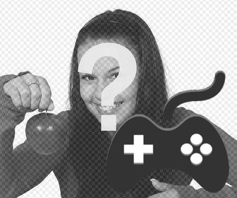 sticker di un videogame di controllo per aggiungere nelle foto online