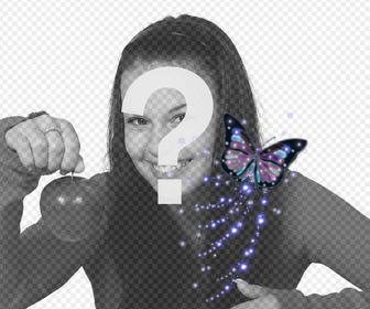 farfalla glitter bastone vostre foto