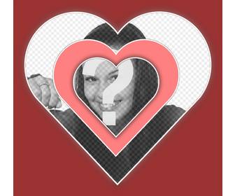 foto scatola di amore per aggiungere tua foto allinterno di un cuore effetto vibrante