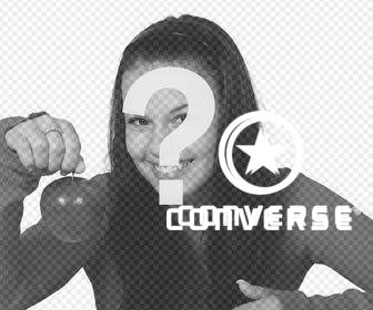 il logo della famosa marca converse scarpe da aggiungere nelle foto