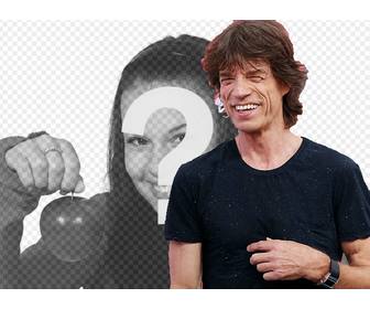 Creare un fotomontaggio con il famoso cantante Mick Jagger dei Rolling Stones
