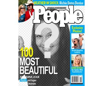 Fotomontaggio di mettere la tua foto sulla copertina rivista People