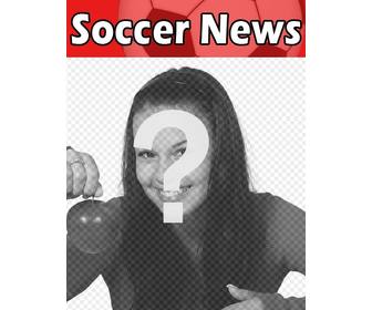 tua foto sulla copertina di rivista inglese chiamata tema calcio soccer news