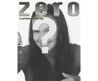 casa perzonalizada tua foto magazine zero gay scegliete l039immagine per creare prima pagina cui aggiunge parola come titolare l039immissione testo