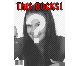diventa rock star creazione di copertina personalizzata tua foto sulla rivista this rocks