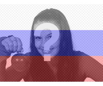 creare un fotomontaggio online di bandiera russa vostra foto