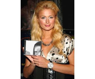 fotomontaggio di mettere tua foto un cd che contiene paris hilton