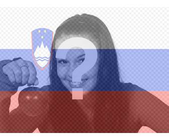metti tua foto bandiera della slovenia questo fotomontaggio online