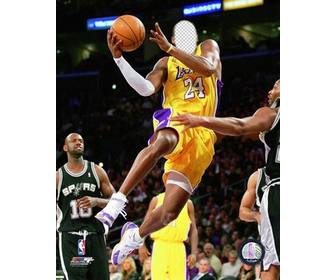 fotomontaggio di mettere tua faccia sul lettore kobe bryant