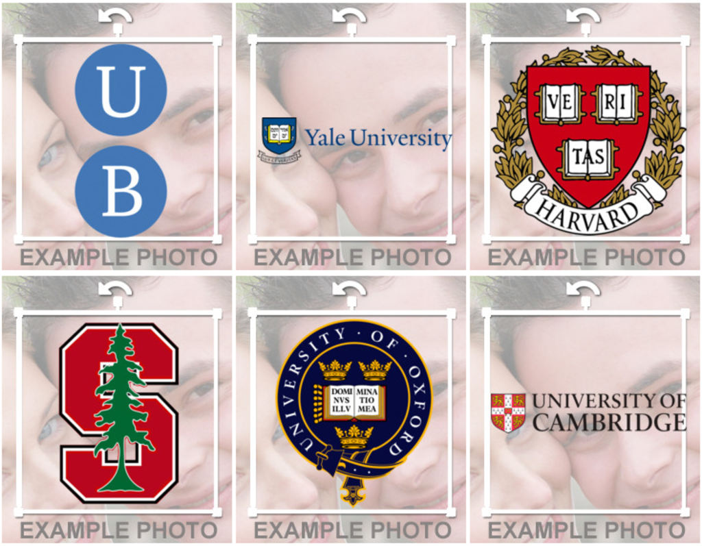 Aggiungere loghi universitari alle tue foto