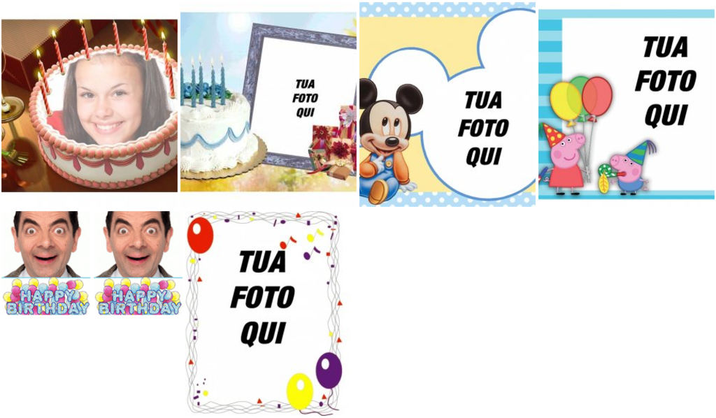 Cartoline di compleanno per bambini con le vostre foto