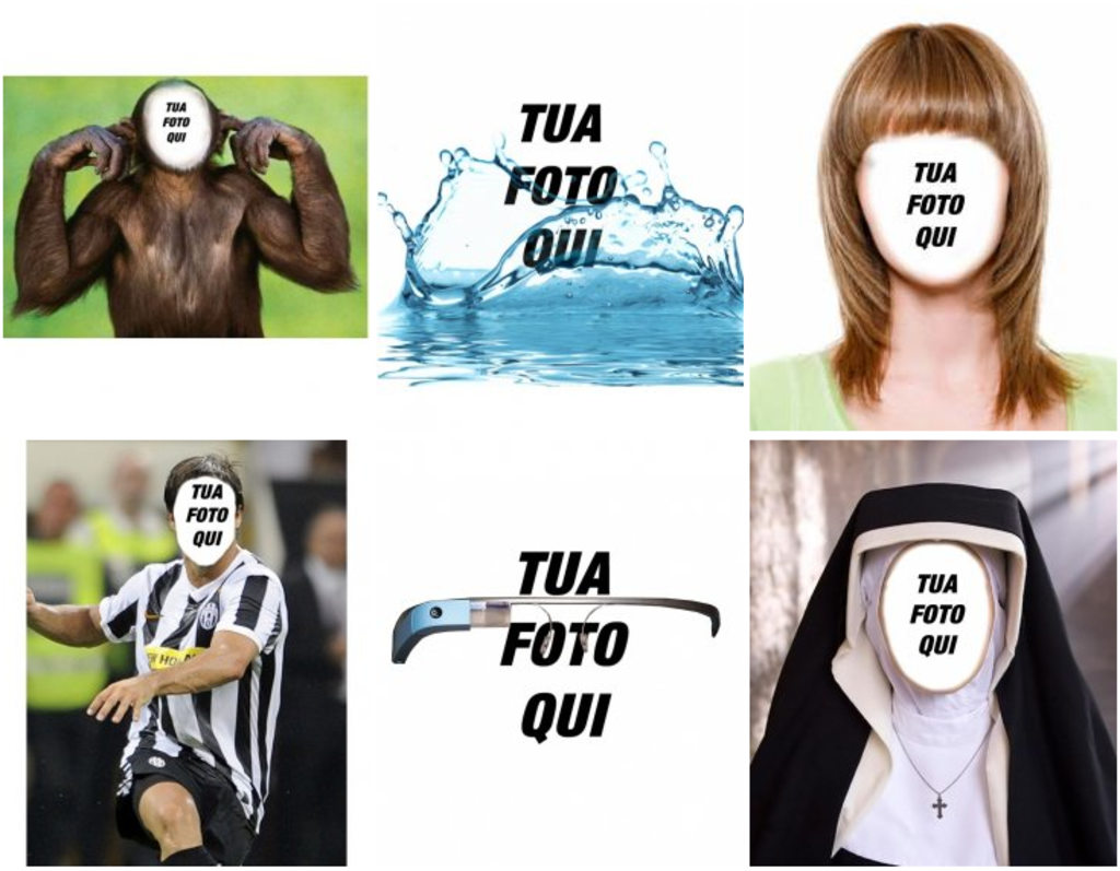 Divertenti fotomontaggi con la tua foto.