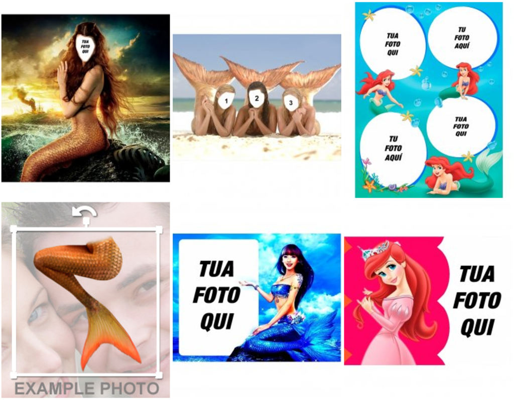 Collage e fotomontaggi con sirene