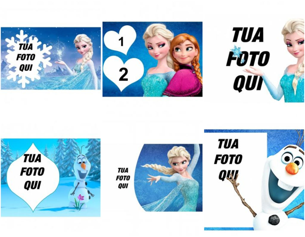 Cornici di Frozen, collage e molto altro ancora