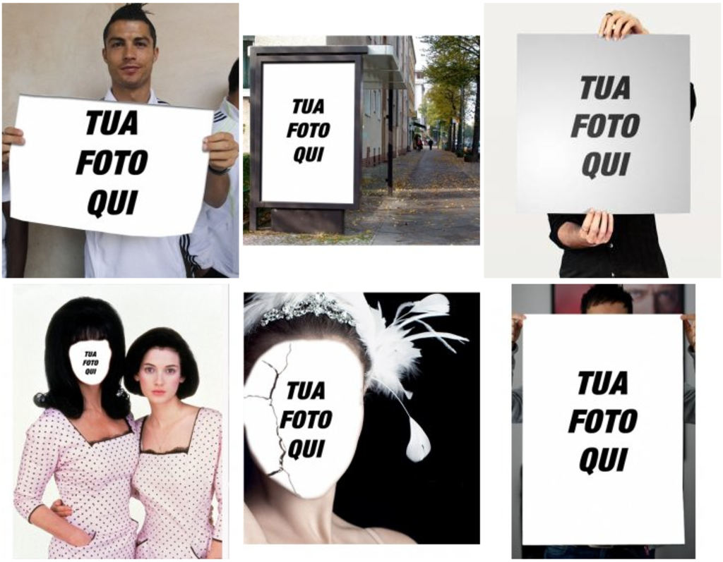 Creare fotomontaggi per aggiungere la foto ad un poster