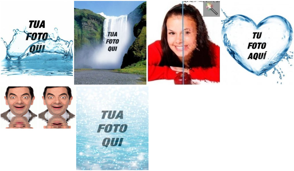 Effetti di acqua per modificare con le vostre foto gratis