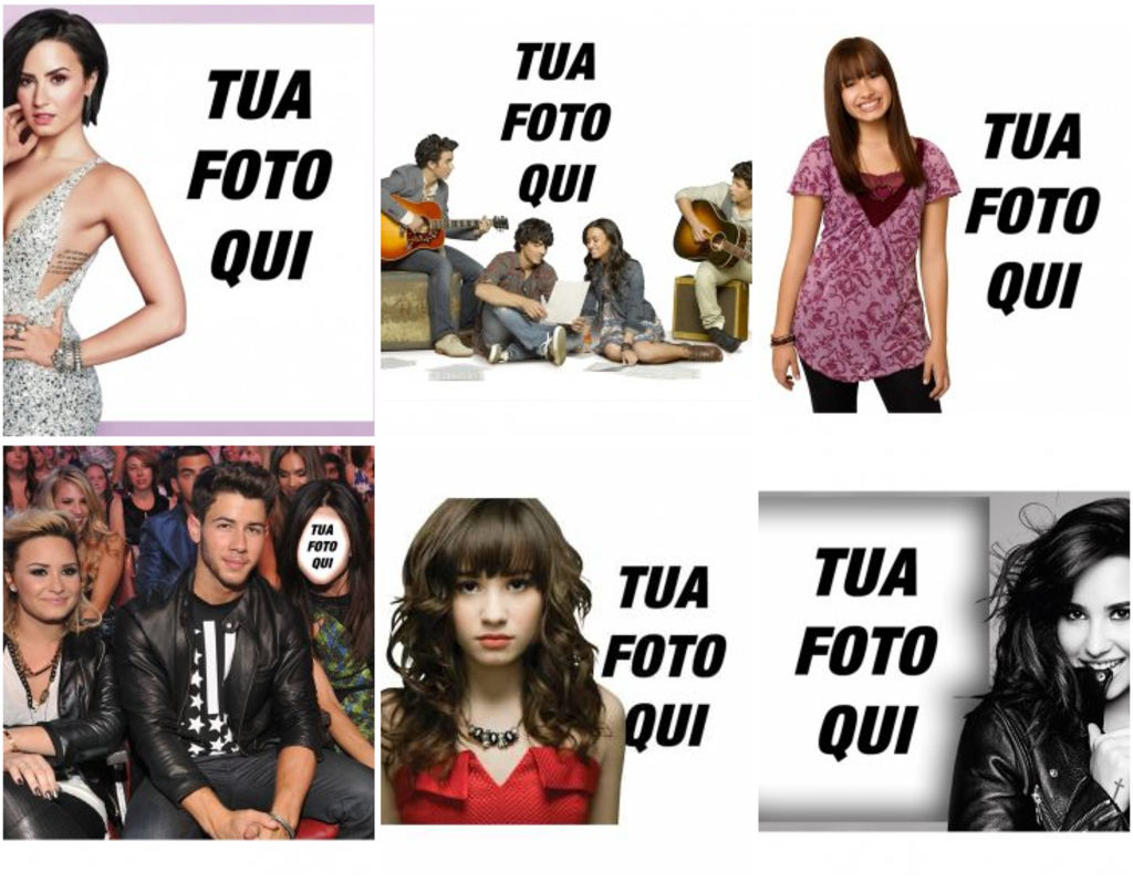 Fotomontaggi con Demi Lovato