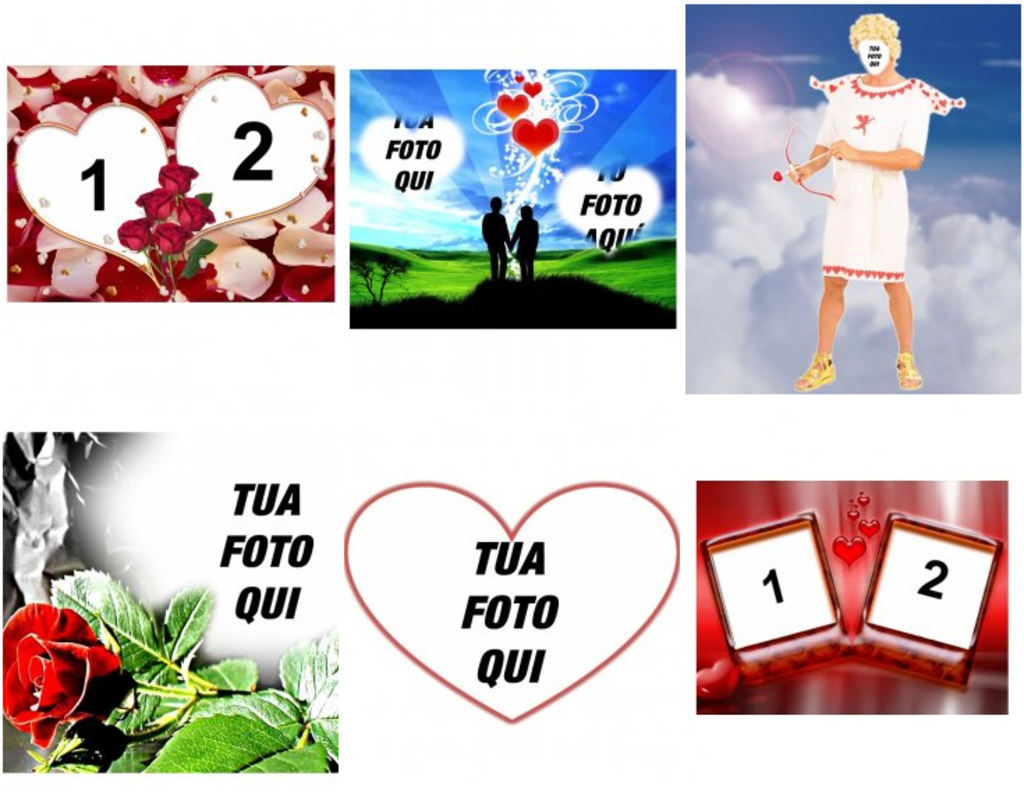 Effetti fotografici e cornici per San Valentino