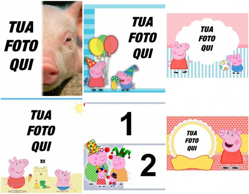 Effetti con le foto di Peppa Pig