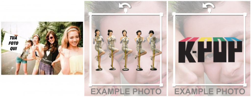 Fotomontaggi, collage e cornici di K-Pop foto