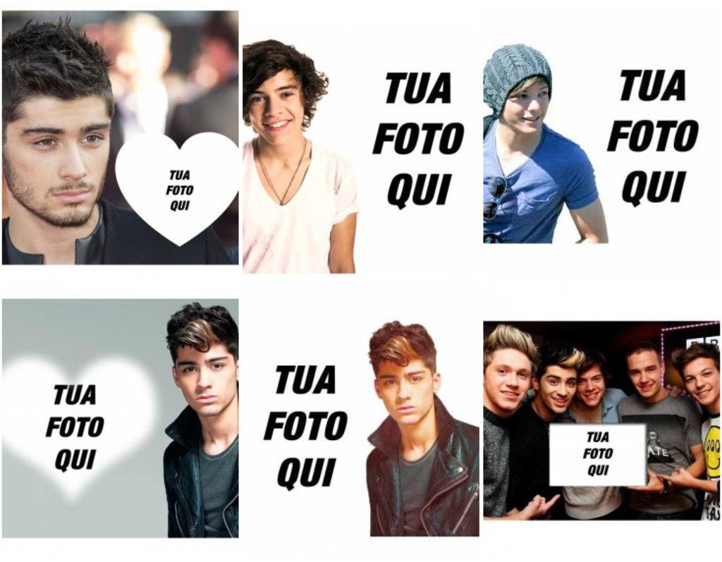 Fotomontaggi con One Direction