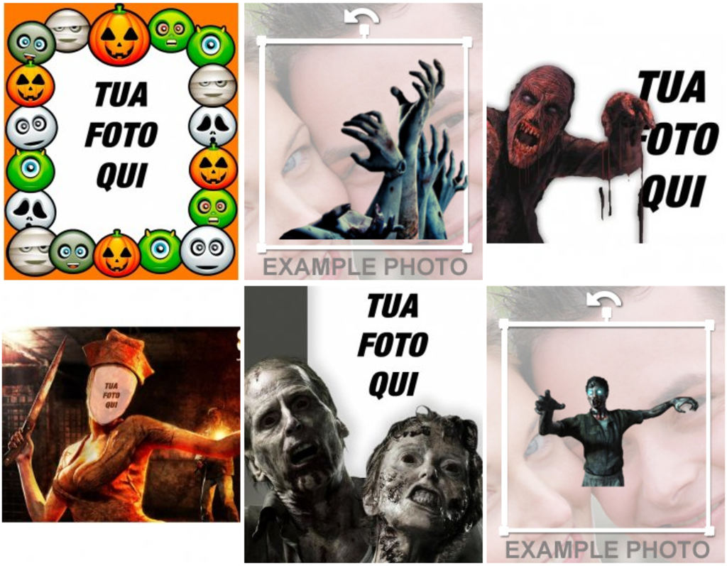 Fotomontaggi ed effetti fotografici su zombie o su The Walking Dead