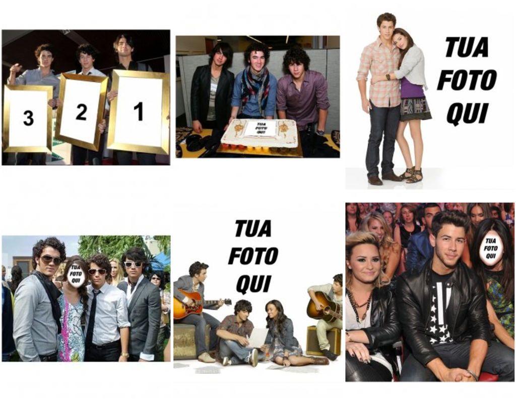 Fotomontaggi con i Jonas Brothers