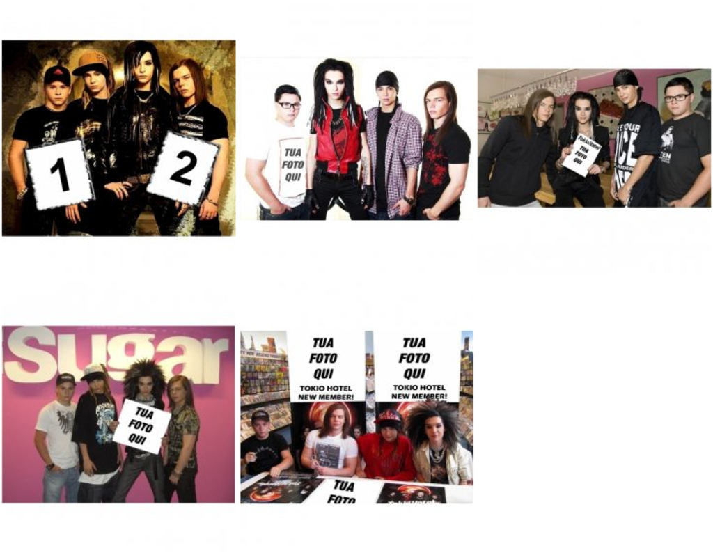 Fotomontaggi con i Tokio Hotel