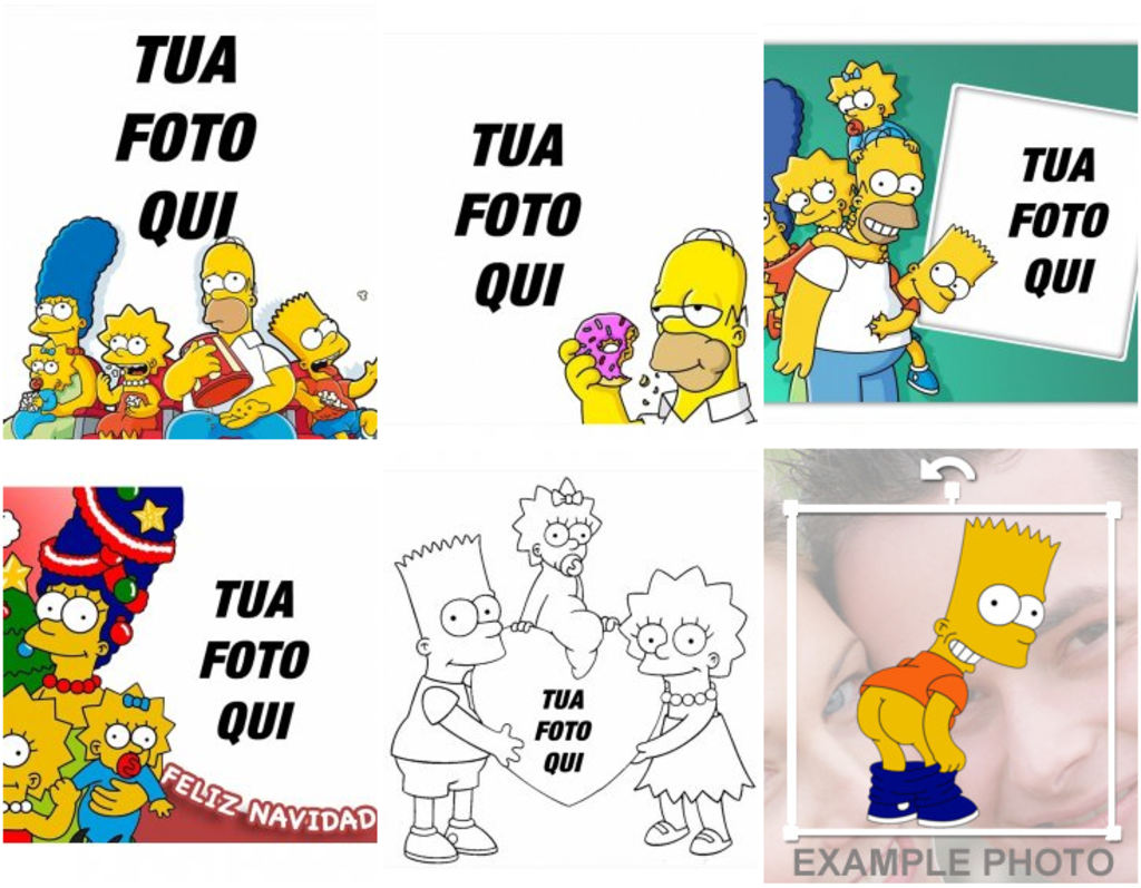 Fotomontaggi con i tuoi personaggi preferiti dei Simpson