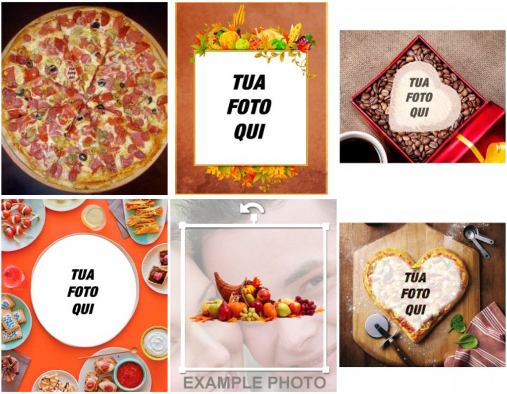 Fotomontaggi con il cibo