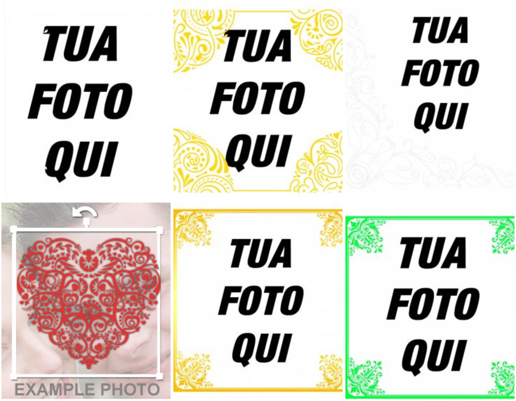 Ornamenti decorativi per aggiungere alle foto gratis