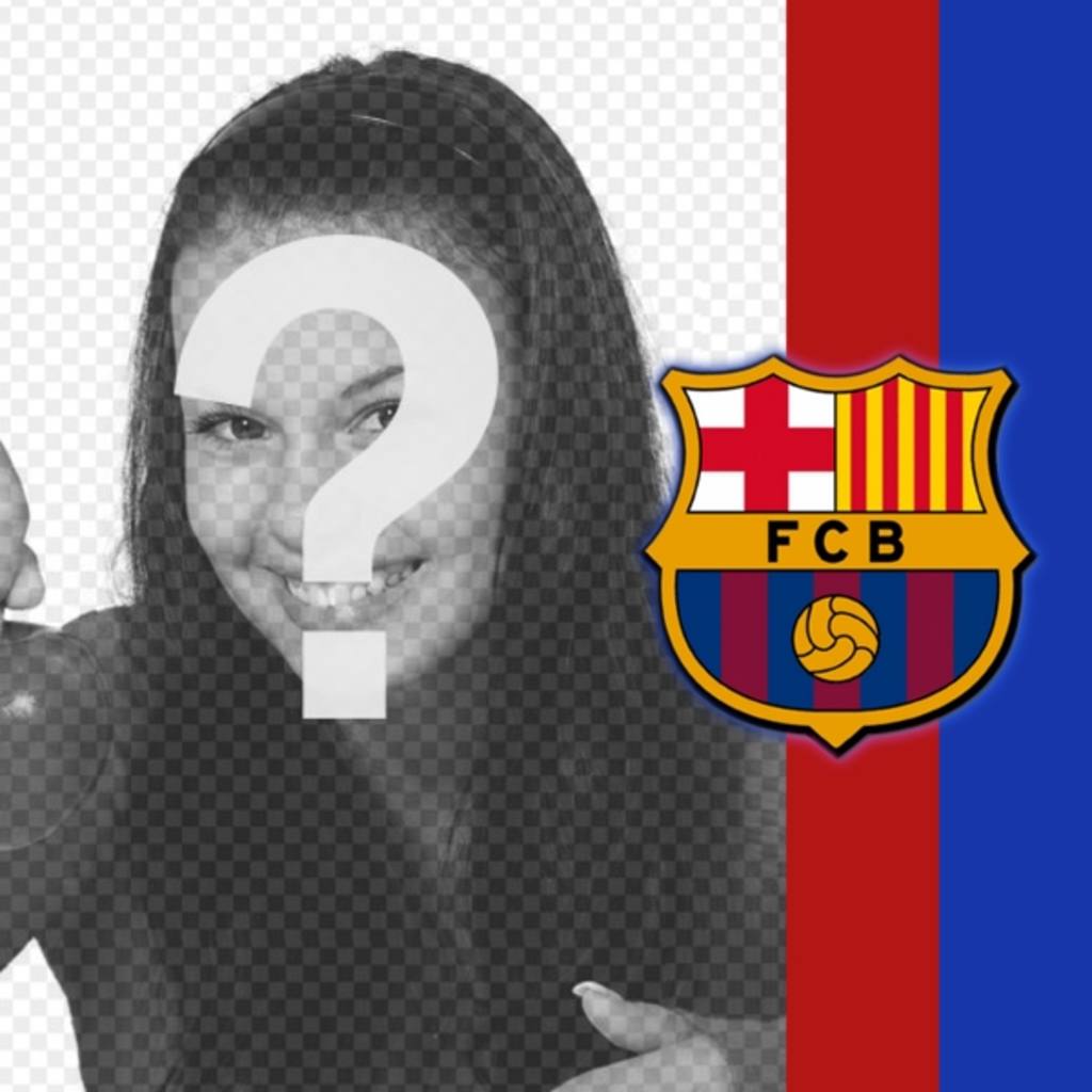 Metti i colori e l'emblema di Barcellona, nella vostra immagine e mostrare i tuoi..