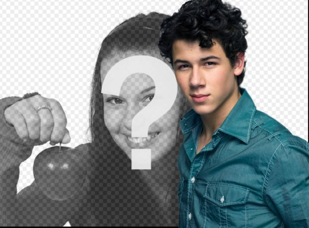 Creare un effetto foto insieme a Nick Jonas. Fotomontaggio con..