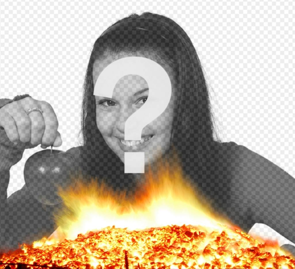 Inserisci le tue foto nella foto e l'effetto brasasa fuoco. Sembrano masterizzare le vostre..