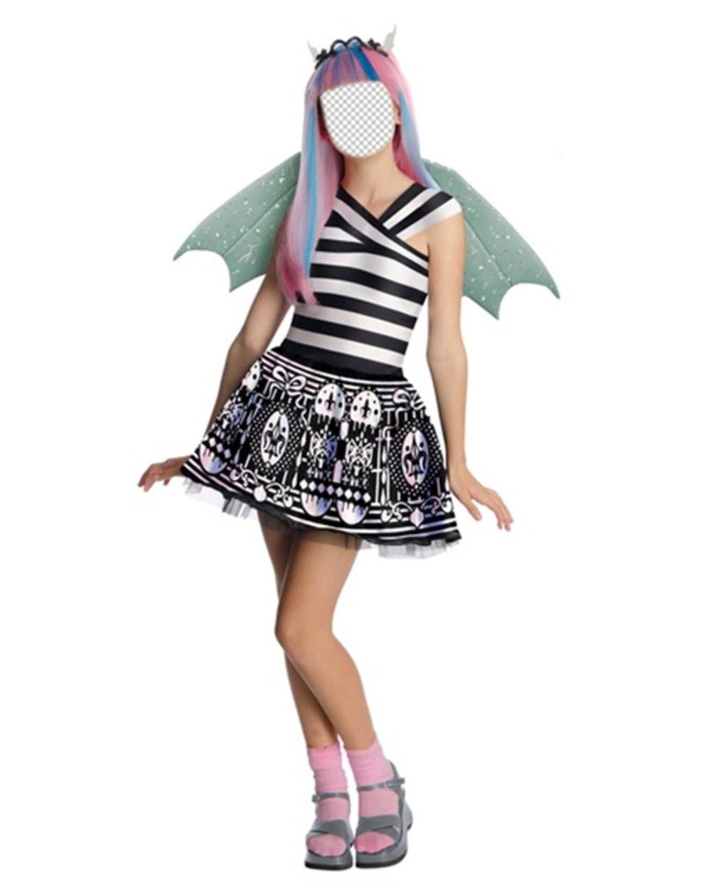 Fotomontaggio dove si può mettere la vostra faccia in Rochelle, polso Monster High costume virtuale ..