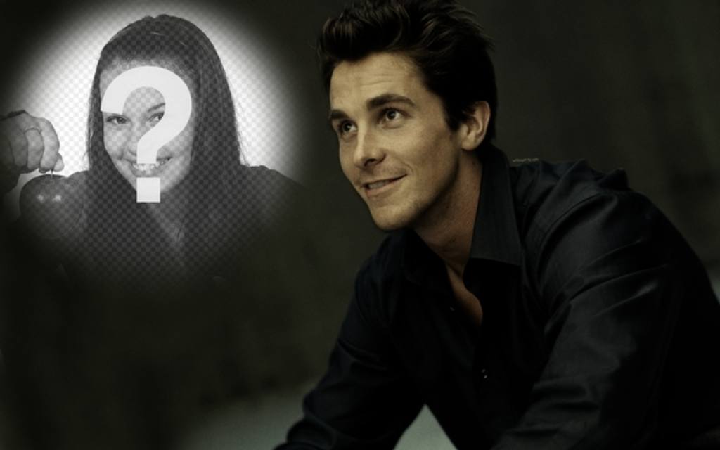 Fotomontaggio con Christian Bale, lultimo Batman di mettere la tua foto. ..