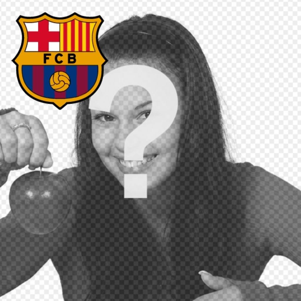 Avatar per Facebook e Twitter con lo scudo del Barça in alto a..