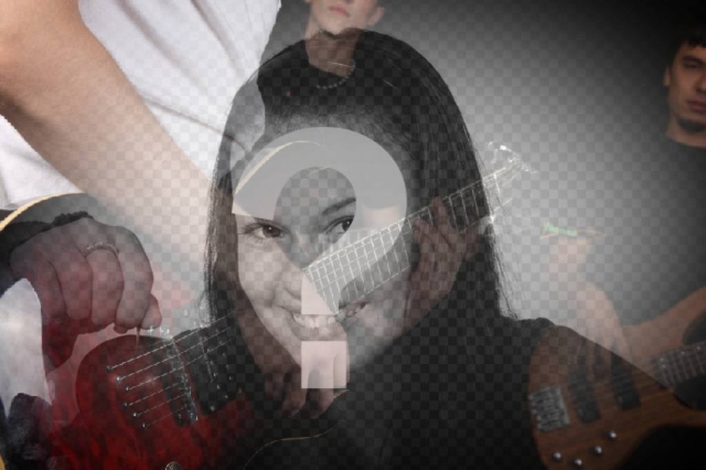 Photo Filter con una band con le chitarre di creare un collage con le tue foto..
