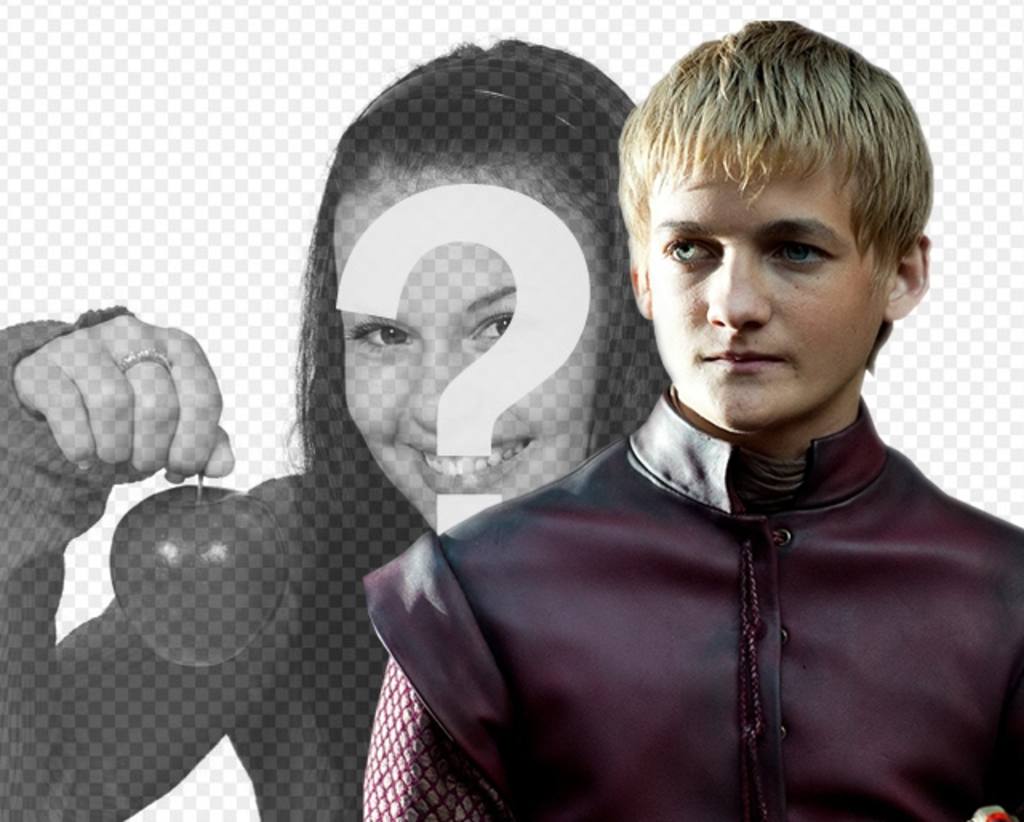 Fotomontaggio di apparire con Joffrey Lannister, il re malvagio di Game of..