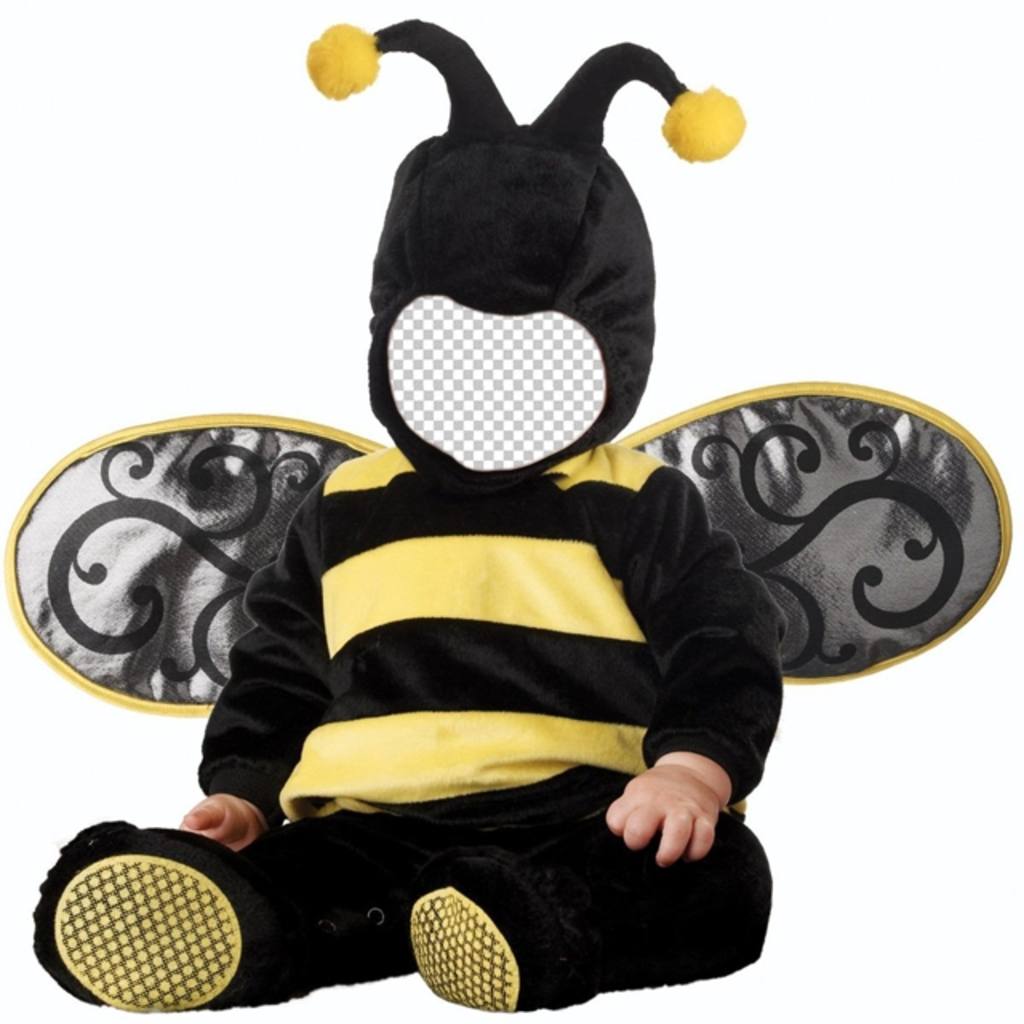 I bambini fotomontaggio di bambino con un costume da ape per modificare con la vostra immagine ..
