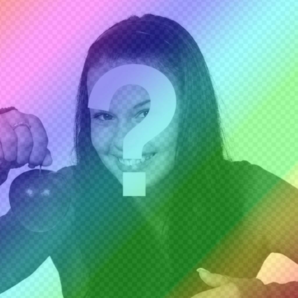 Foto filtro con diagonale arcobaleno colorato per dare effetto sfumatura di colore per le vostre..