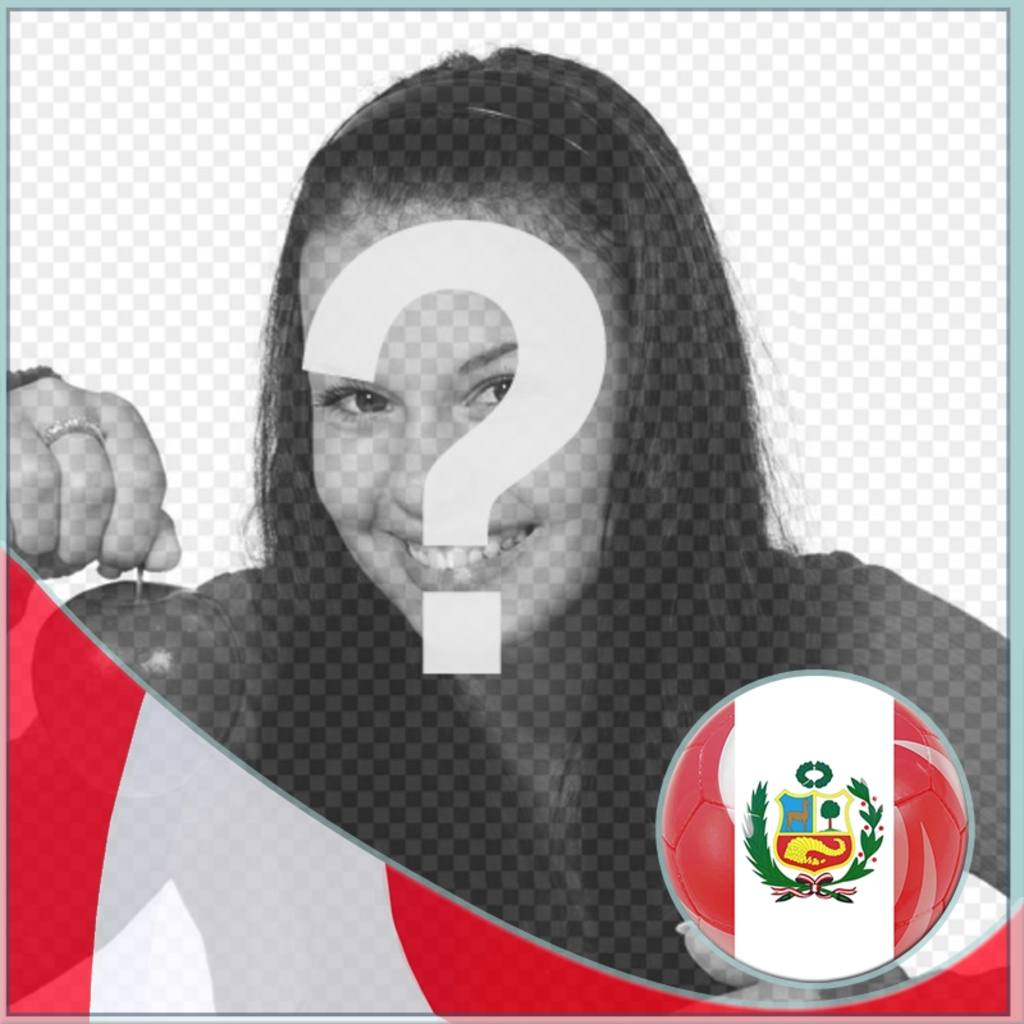 Bandiera del Perù con forma di sfera per le tue foto online. ..