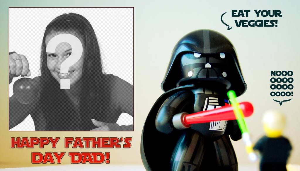 Si congratula con carta Fathers Day con questo divertente Star Wars. ..