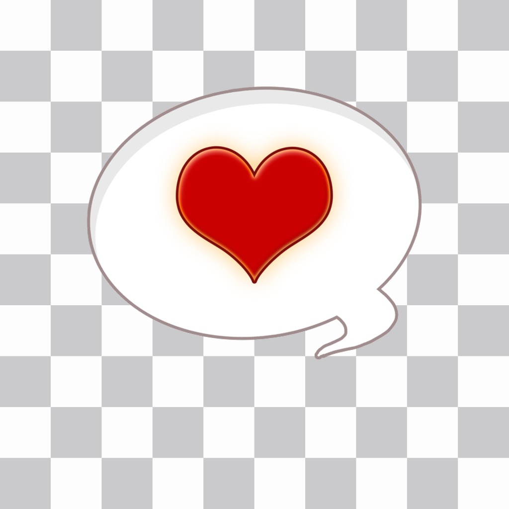 Sticker di un cuore di un fumetto panino. ..
